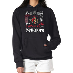 Ottawa Senators G-III 4Her by Carl Banks Women's Collage Team Graphic Tri-Blend Fleece Pullover Hoodie Black