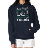 Vancouver Canucks G-III 4Her by Carl Banks Women's Collage Team Graphic Tri-Blend Fleece Pullover Hoodie Navy
