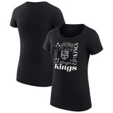 Los Angeles Kings G-III 4Her by Carl Banks Women's Super-Slim Fit Lightweight Collage Team Graphic T-Shirt Black
