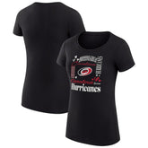 Carolina Hurricanes G-III 4Her by Carl Banks Women's Super-Slim Fit Lightweight Collage Team Graphic T-Shirt Black