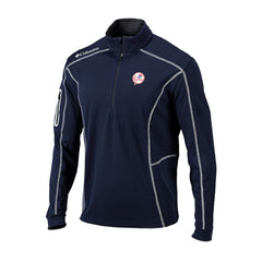 New York Yankees Cooperstown Collection Omni-Wick Shotgun Quarter-Zip Top - Navy | Columbia