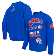 Buffalo Bills Pro Standard Turn It Up Drop Shoulder Pullover Sweatshirt - Royal discount