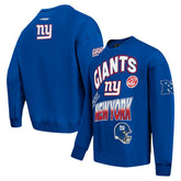 New York Giants Pro Standard Turn It Up Drop Shoulder Pullover Sweatshirt - Royal for sale