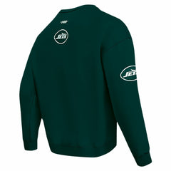 New York Jets Pro Standard Turn It Up Drop Shoulder Pullover Sweatshirt - Green sale