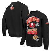 San Francisco 49ers Pro Standard Turn It Up Drop Shoulder Pullover Sweatshirt - Black cheap