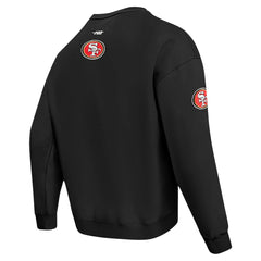 San Francisco 49ers Pro Standard Turn It Up Drop Shoulder Pullover Sweatshirt - Black cheap
