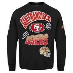 San Francisco 49ers Pro Standard Turn It Up Drop Shoulder Pullover Sweatshirt - Black cheap