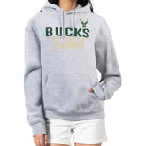 Milwaukee Bucks G-III 4Her by Carl Banks Women's Graphics Fleece Pullover Hoodie - Heather Gray outlet