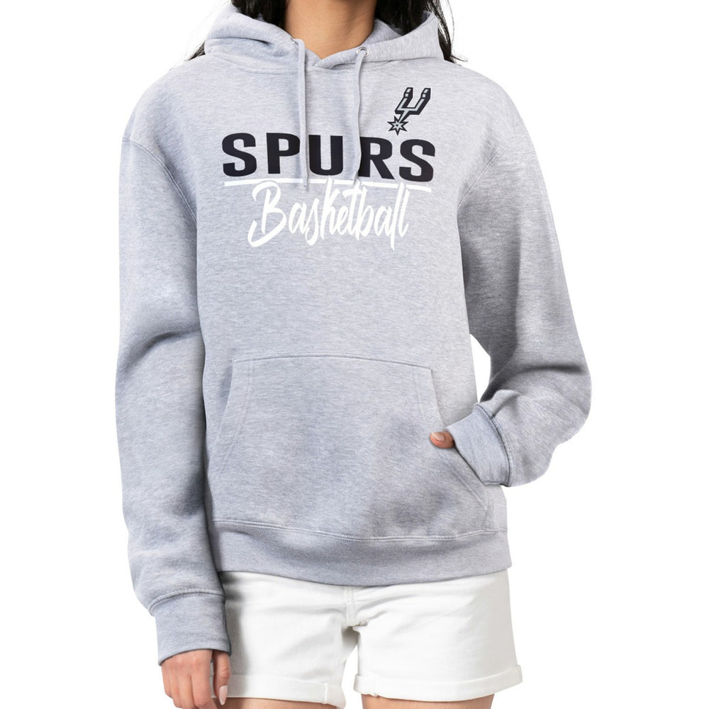 San Antonio Spurs G-III 4Her by Carl Banks Women's Graphics Fleece Pullover Hoodie - Heather Gray online