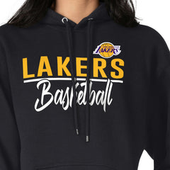 Los Angeles Lakers G-III 4Her by Carl Banks Women's Graphics Fleece Pullover Hoodie - Black for sale