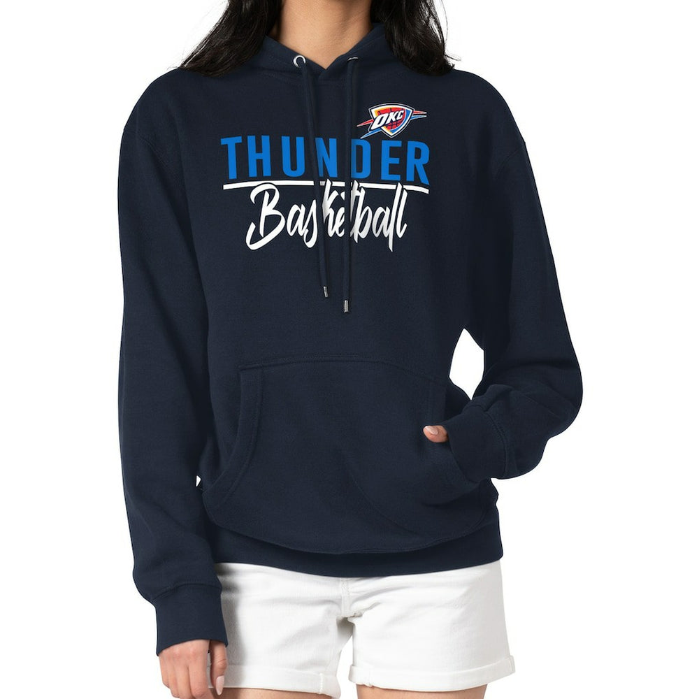 Oklahoma City Thunder G-III 4Her by Carl Banks Women's Graphics Fleece Pullover Hoodie - Navy sale