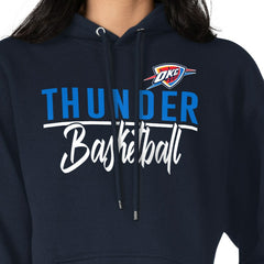 Oklahoma City Thunder G-III 4Her by Carl Banks Women's Graphics Fleece Pullover Hoodie - Navy sale