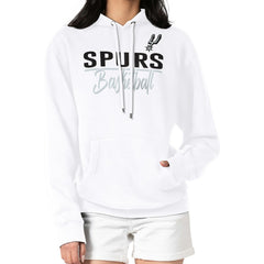 San Antonio Spurs G-III 4Her by Carl Banks Women's Graphics Fleece Pullover Hoodie - White discount