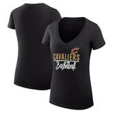 Cleveland Cavaliers G-III 4Her by Carl Banks Women's Super-Slim Fit Lightweight Team Sport V-Neck T-Shirt sale - Black shop