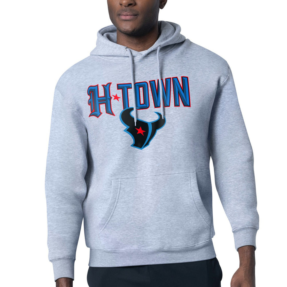 Houston Texans Starter H-Town Graphic Fleece Pullover Hoodie - Heather Gray sale