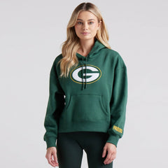 Green Bay Packers Women's Legacy Fleece Pullover Hoodie - Green outlet