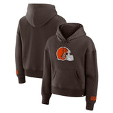 Cleveland Browns Women's Legacy Fleece Pullover Hoodie - Brown cheap