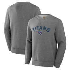 Tennessee Titans Loop Terry Pullover Sweatshirt - Heather Gray discount