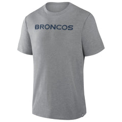 Denver Broncos Pass Rush Tri-Blend T-Shirt - Heather Gray discount
