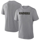 Las Vegas Raiders Pass Rush Tri-Blend T-Shirt - Heather Gray sale