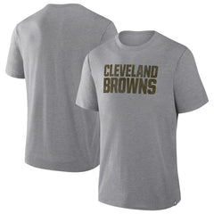 Cleveland Browns Pass Rush Tri-Blend T-Shirt - Heather Gray on sale