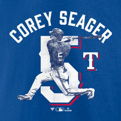 Corey Seager Texas Rangers Player Swing T-Shirt - Royal