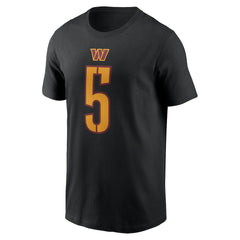 Jayden Daniels Washington Commanders Player Name & Number T-Shirt - Black | Nike for sale