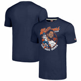 Caleb Williams Chicago Bears Homage Unisex Caricature Player Tri-Blend T-Shirt - Navy for sale