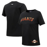 San Francisco Giants Pro Standard Women's Rhinestone Slim Fit T-Shirt - Black