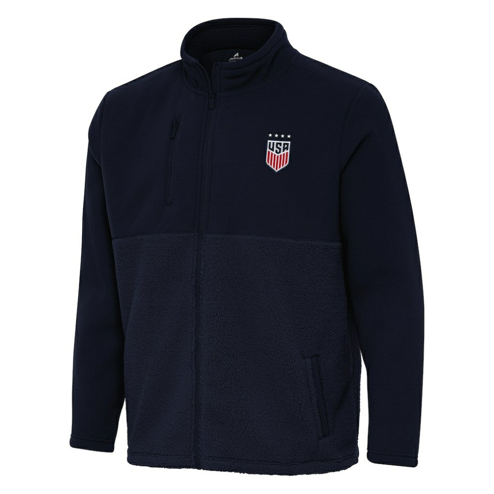 USWNT Antigua Daily Fused Full-Zip Jacket - Navy online