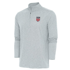 USMNT Antigua Hunk Quarter-Zip Top - Heather Gray outlet