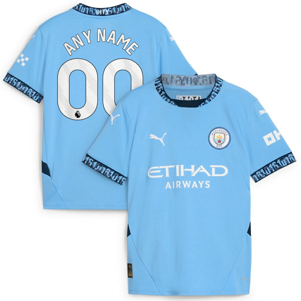 Manchester City Youth 2024/25 Home Replica Custom Jersey - Light Blue | Puma on sale