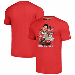 Baker Mayfield Tampa Bay Buccaneers Homage Unisex Caricature Player Graphic Tri-Blend T-Shirt - Red sale
