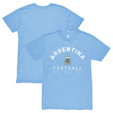 Argentina National Team 1863FC Three-Time World Champions Tri-Blend T-Shirt - Light Blue cheap