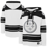 Pittsburgh Steelers '47 After Image Superior Lacer Pullover Hoodie - White online