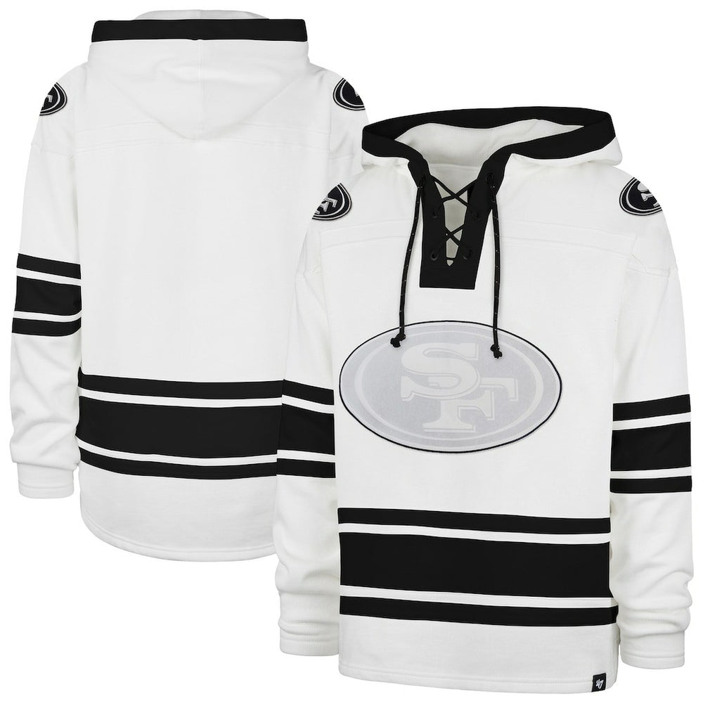San Francisco 49ers '47 After Image Superior Lacer with Hood - White on sale