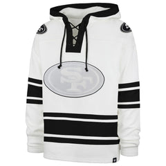 San Francisco 49ers '47 After Image Superior Lacer with Hood - White on sale