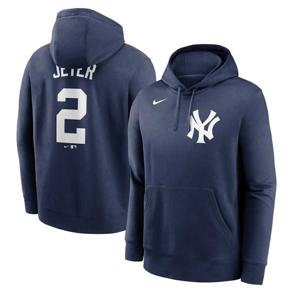 Derek Jeter New York Yankees Player Name & Number Club Pullover Hoodie - Navy | Nike