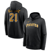 Roberto Clemente Pittsburgh Pirates Player Name & Number Club Pullover Hoodie - Black | Nike
