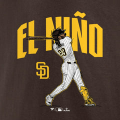 Fernando Tatis Jr. San Diego Padres Player Swing T-Shirt - Brown