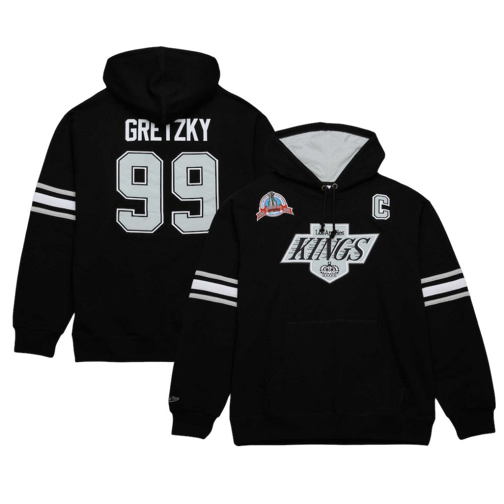 Wayne Gretzky Los Angeles Kings Mitchell & Ness 1993 Name & Number Premium Pullover Hoodie Black