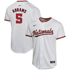 CJ Abrams Washington Nationals Youth Home Game Player Jersey - White | Nike