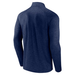 Atlanta Braves Head-to-Head Raglan Quarter-Zip Jacket - Navy