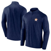 Houston Astros Head-to-Head Raglan Quarter-Zip Jacket - Navy