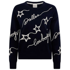 Dallas Cowboys Women's Love Letter Pullover Sweater - Navy discount