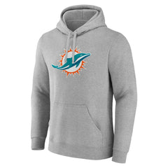 Miami Dolphins Deliver Fleece Pullover Hoodie - Heather Gray discount