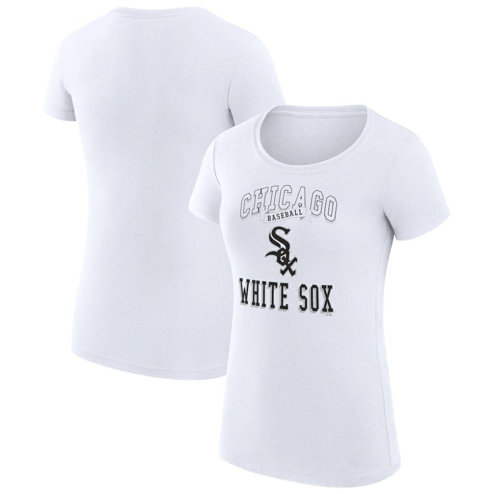 Chicago White Sox G-III 4Her by Carl Banks Women's Super-Slim Fit Lightweight Team Logo Graphic T-Shirt - White