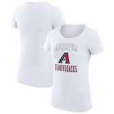Arizona Diamondbacks G-III 4Her by Carl Banks Women's Super-Slim Fit Lightweight Team Logo Graphic T-Shirt - White