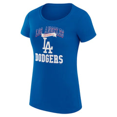 Los Angeles Dodgers G-III 4Her by Carl Banks Women's Super-Slim Fit Lightweight Team Logo Graphic T-Shirt - Royal