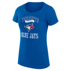 Toronto Blue Jays G-III 4Her by Carl Banks Women's Super-Slim Fit Lightweight Team Logo Graphic T-Shirt - Royal